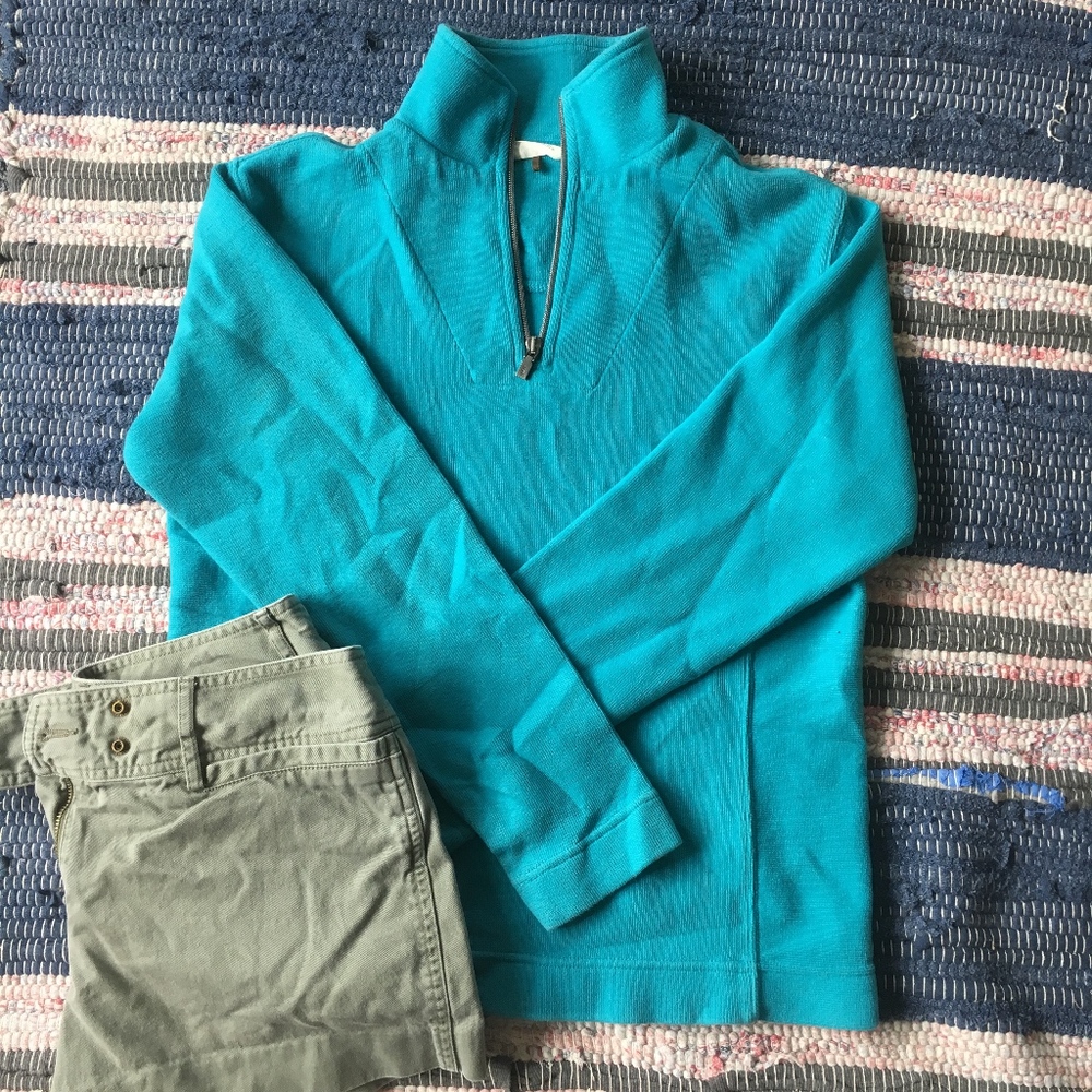 NWOT Tommy Bahama Blue Quarterzip Pullover